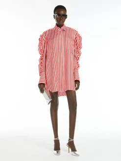 Silk shirt dress