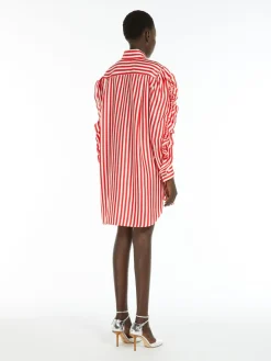Silk shirt dress