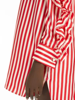 Silk shirt dress