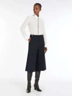 Silk shirt with bow tie