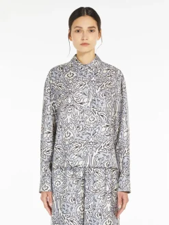 Silk twill shirt