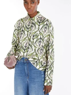 Silk twill shirt