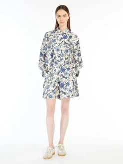 Silk twill shirt