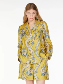 Silk twill shirt