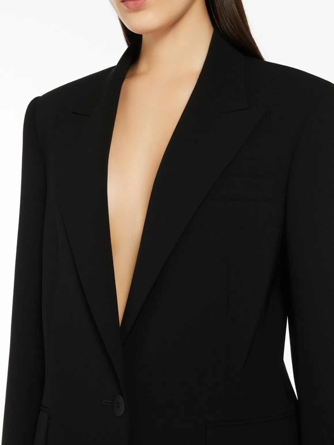 Single-breasted cady blazer