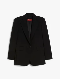 Single-breasted cady blazer