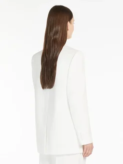 Single-breasted cady blazer