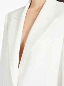 Single-breasted cady blazer