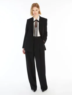 Single-breasted cady blazer