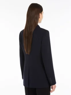 Single-breasted cady blazer