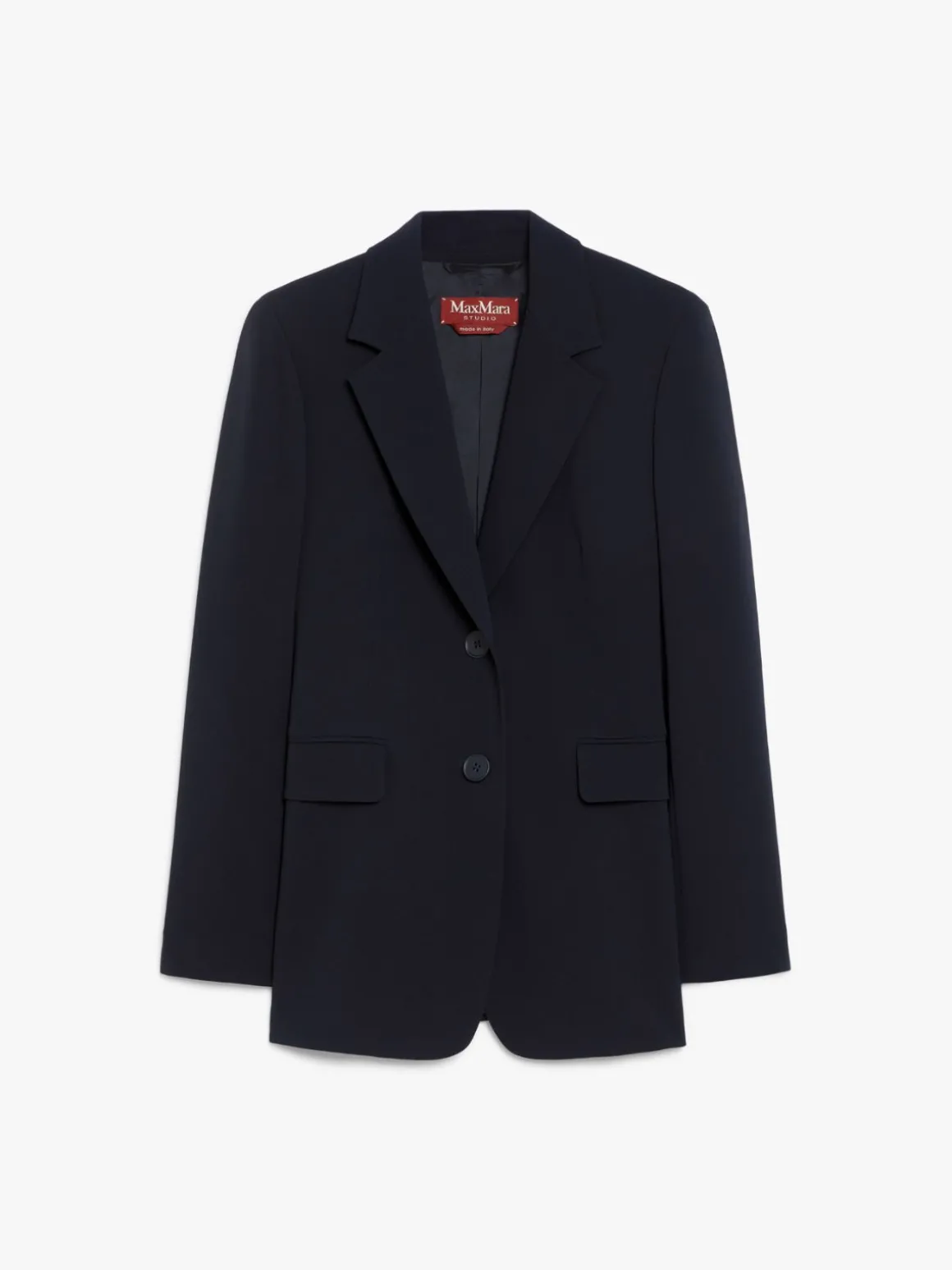 Single-breasted cady blazer