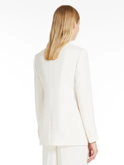 Single-breasted cady blazer