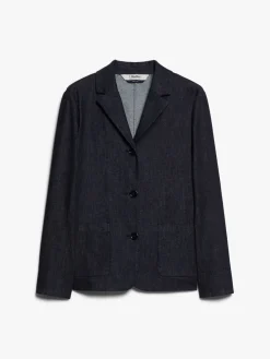 Single-breasted denim jacket