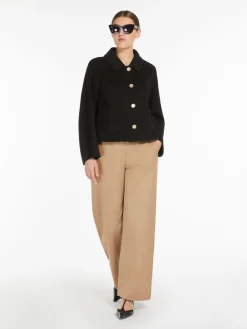 Single-breasted double-faced wool jacket