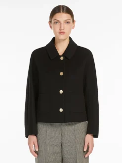 Single-breasted double-faced wool jacket