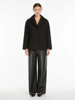 Single-breasted jersey jacket