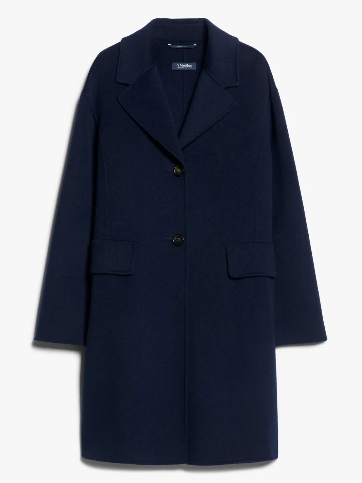 Single-breasted wool coat