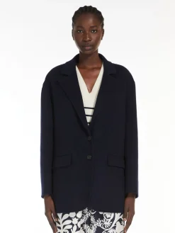 Single-breasted wool jacket