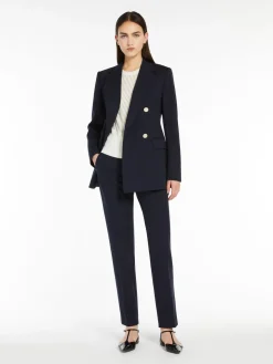 Slim jersey trousers