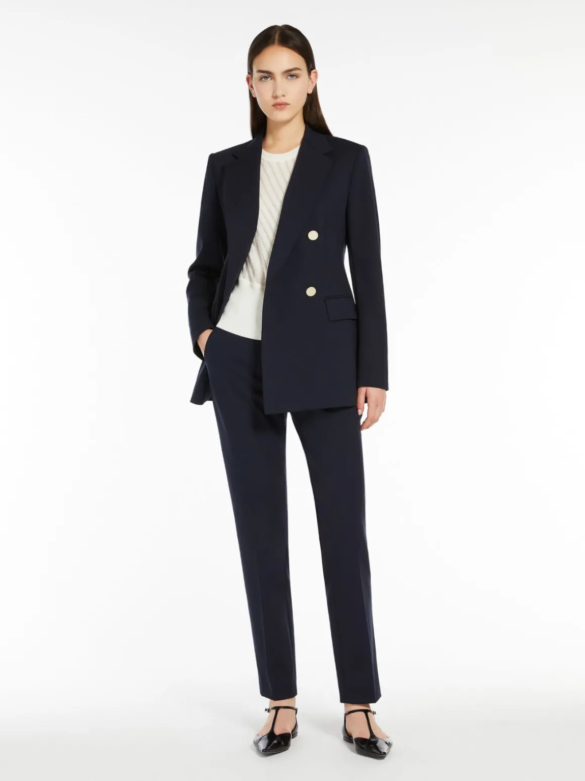 Slim jersey trousers