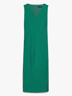 Slim-fit satin dress