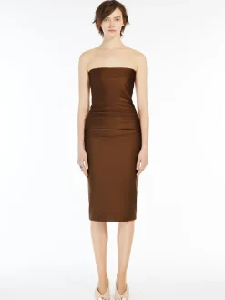 Slim-fit shiny dress