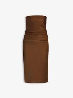 Slim-fit shiny dress