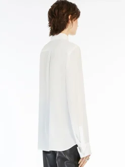 Slim-fit silk shirt