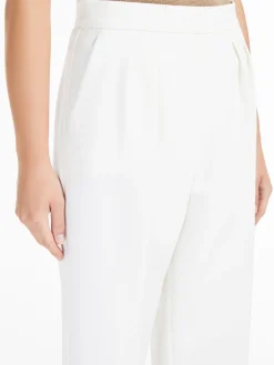 Slim-fit, stretch-wool trousers