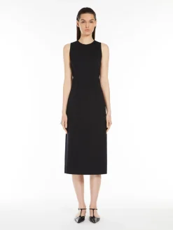 Slim-fit technical jersey dress