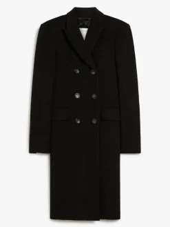 Slim-fit wool coat