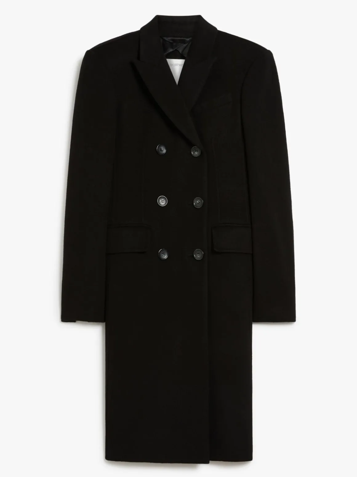 Slim-fit wool coat