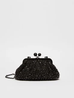 Small crystal leather Pasticcino Bag