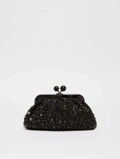 Small crystal leather Pasticcino Bag