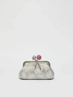 Small jacquard silk Pasticcino Bag