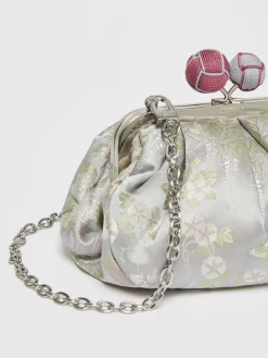 Small jacquard silk Pasticcino Bag