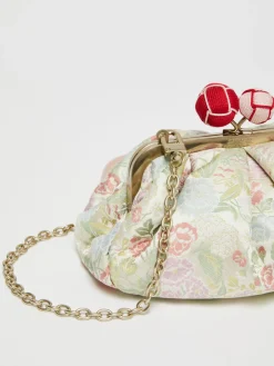 Small jacquard silk Pasticcino Bag