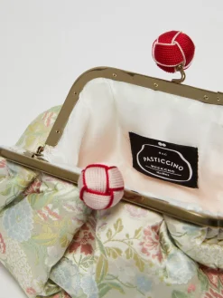 Small jacquard silk Pasticcino Bag