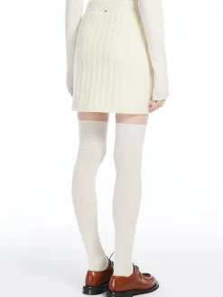 Soft knit mini skirt