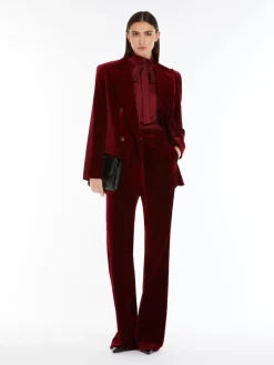 Soft velvet trousers