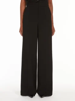 Straight cady trousers