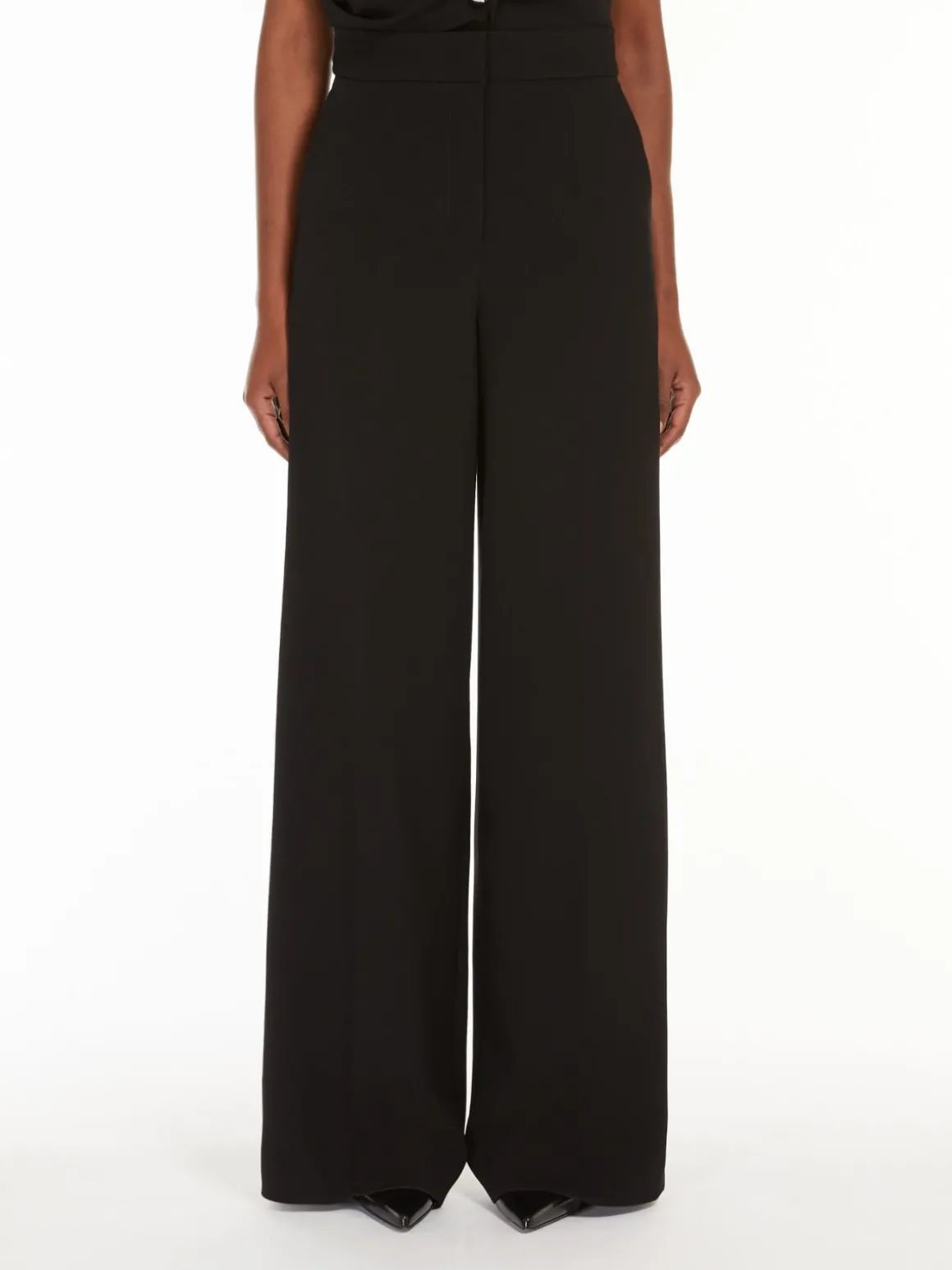 Straight cady trousers