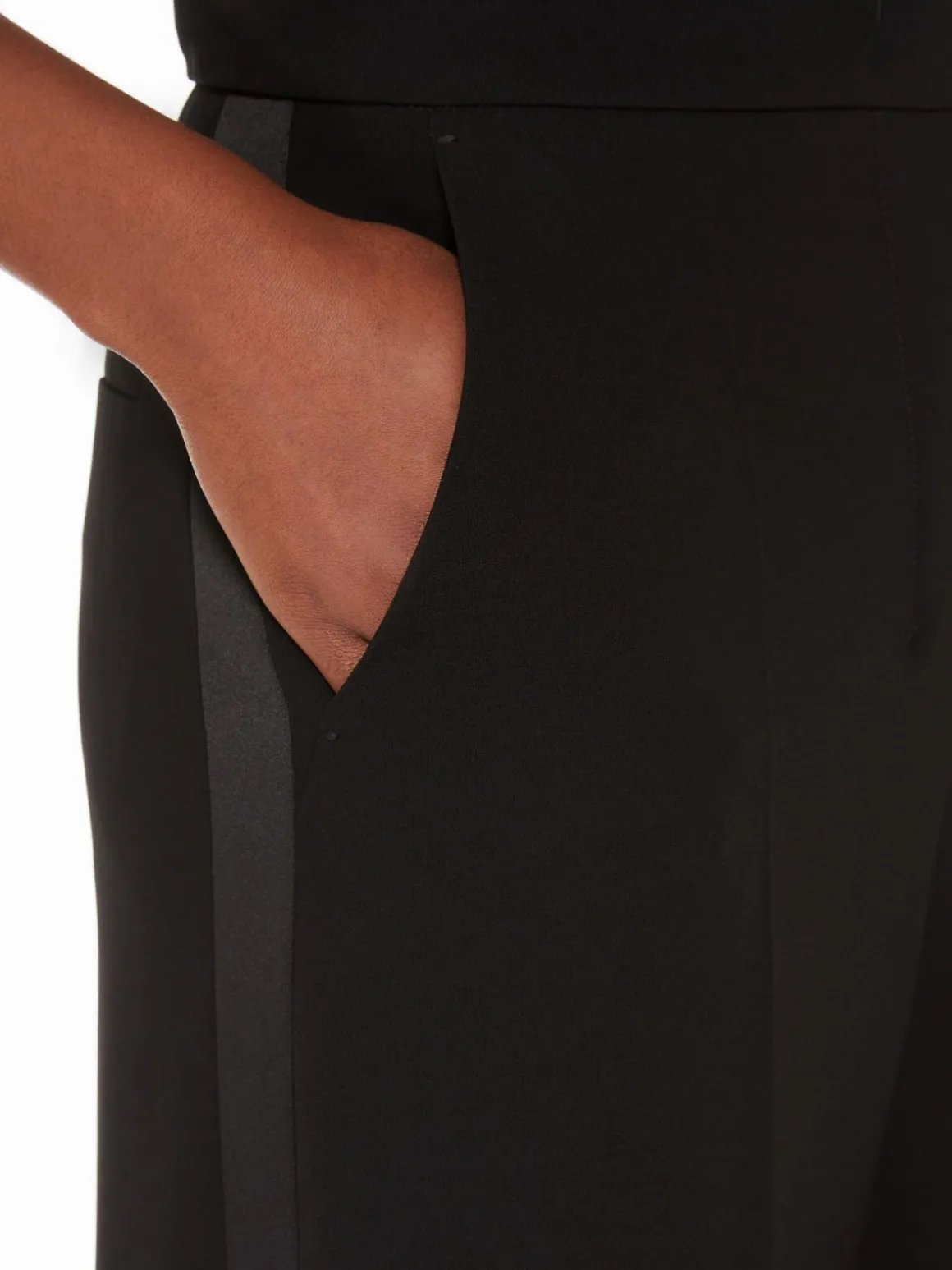 Straight cady trousers