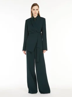Straight cady trousers