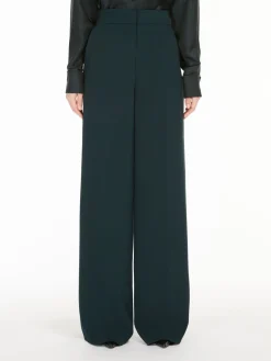 Straight cady trousers