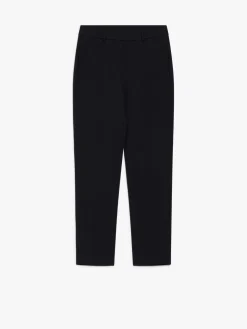 Straight viscose trousers