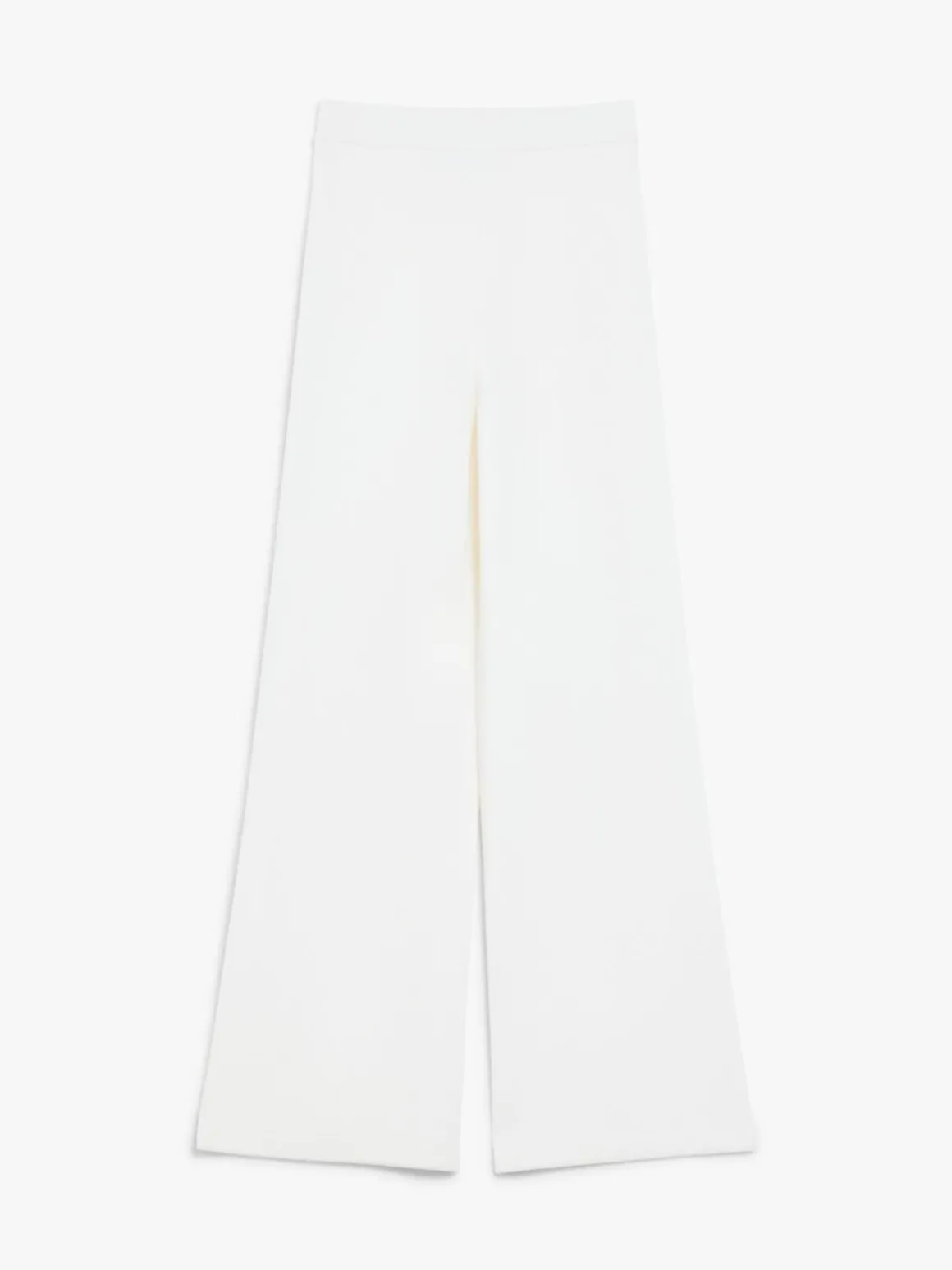 Straight wool trousers