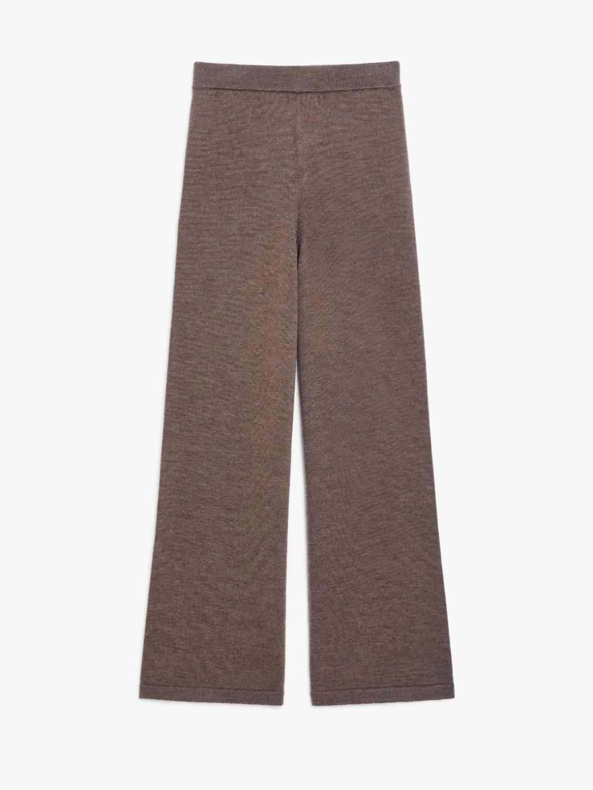 Straight wool trousers