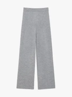 Straight wool trousers