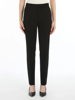 Straight-fit technical cady trousers